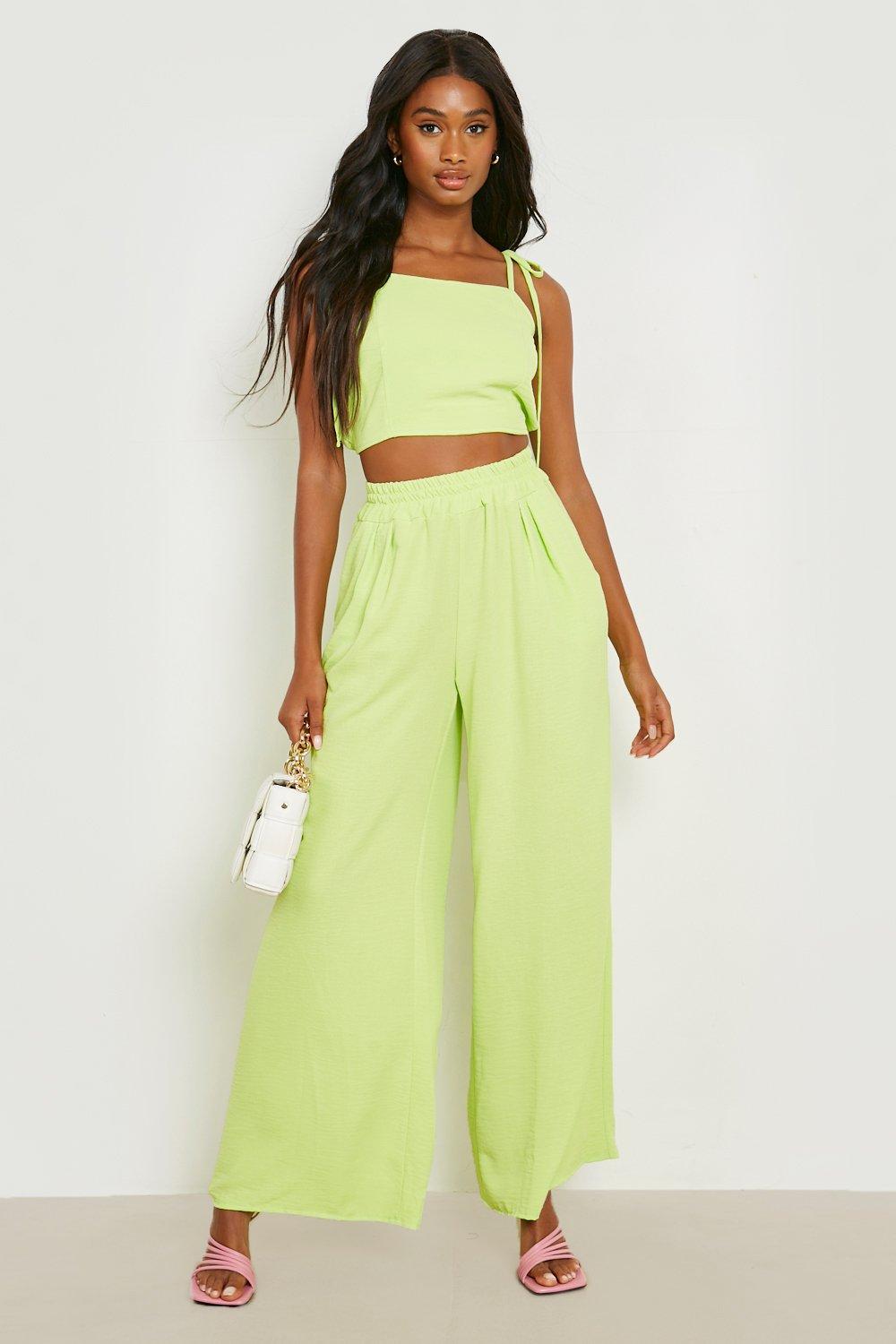 Boohoo wide shop leg pants